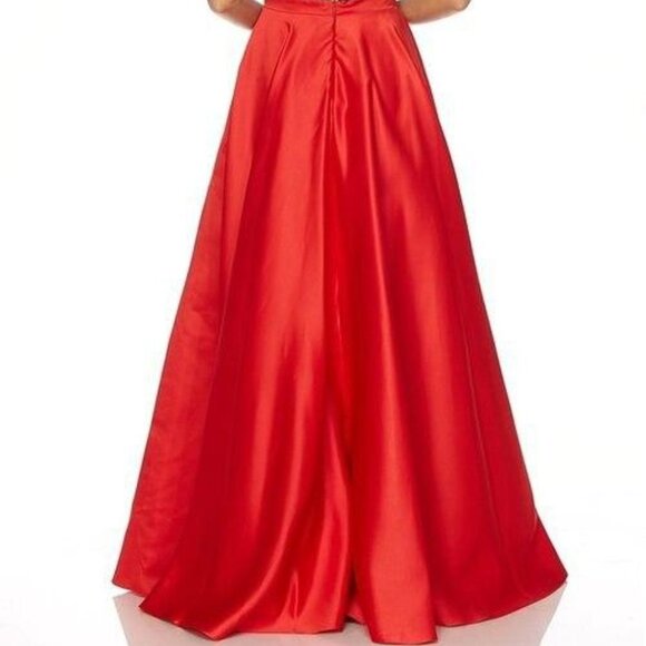 Lace Bodice Sleeveless A-Line Prom Dress JT661 - Picture 3 of 7